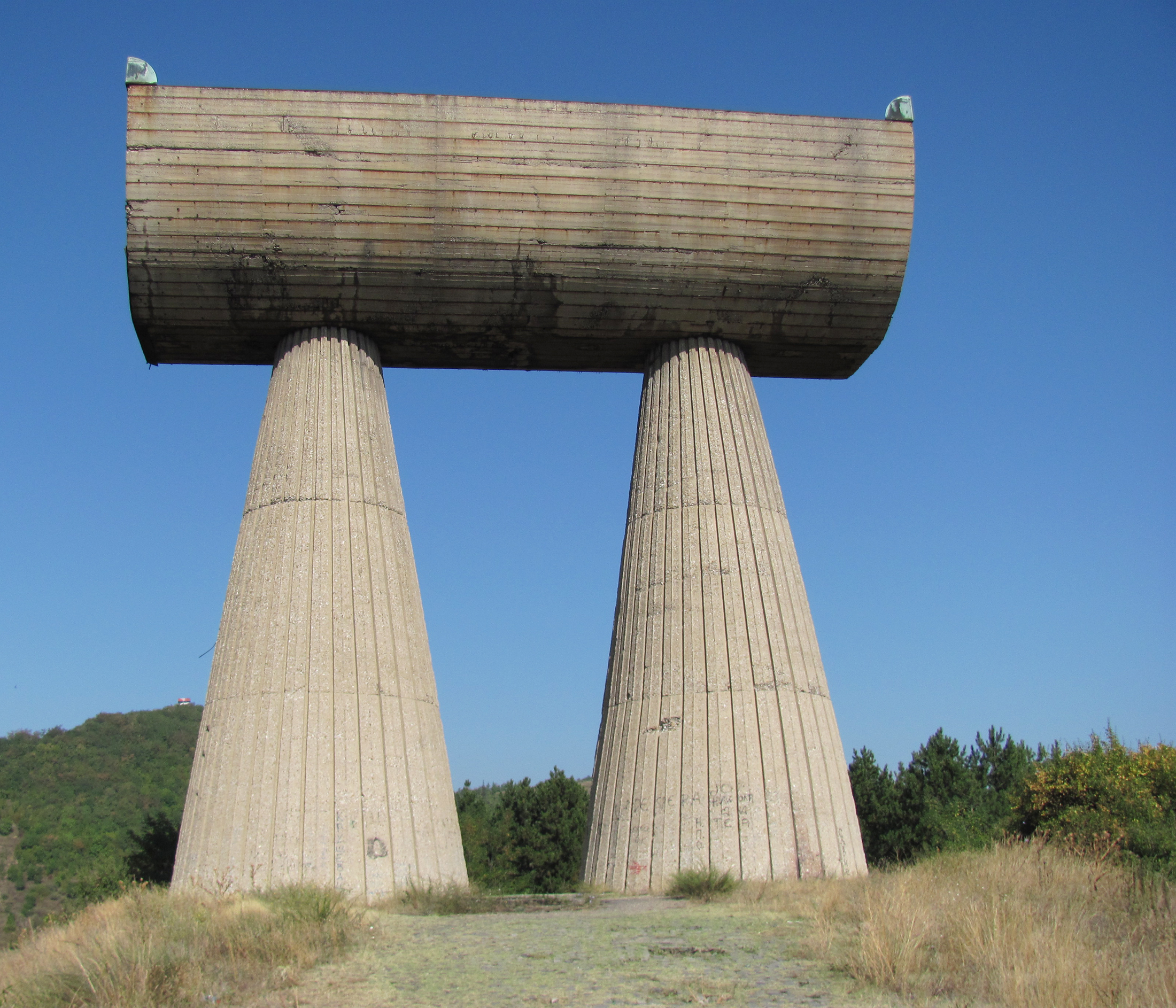 Mitrovica monument in Kosovo