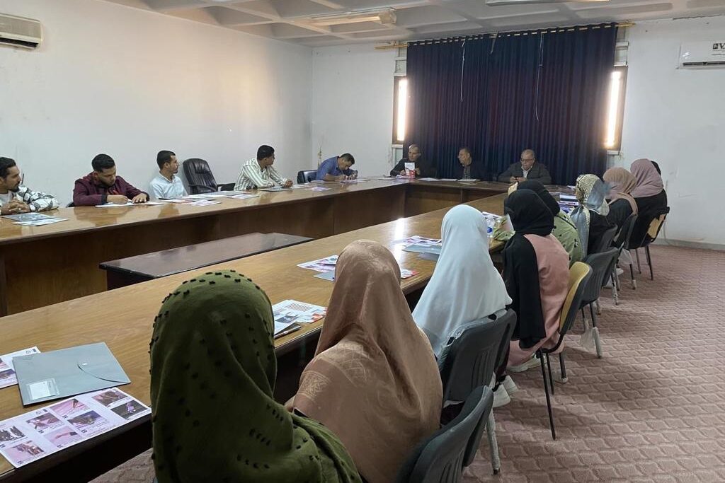 A dialogue session organized by Bani Walid SPP on challenges and obstacles faced by women and youth i